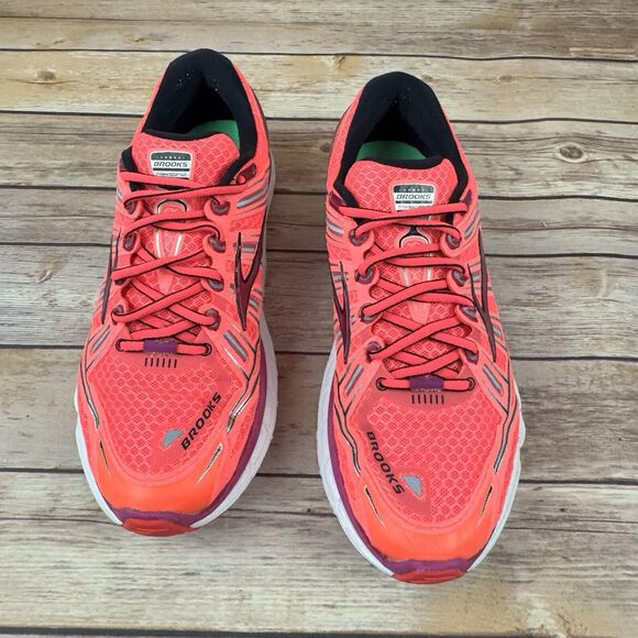 Brooks Womens Transcend Ultimate Ride Shoe Pink Running Sneakers 9.5 - Picture 2 of 11